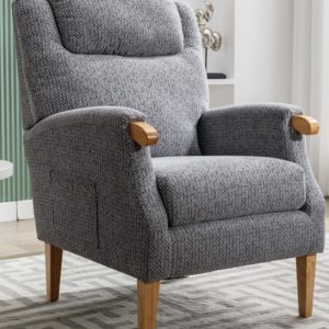 Lizzy Armchair Light Grey